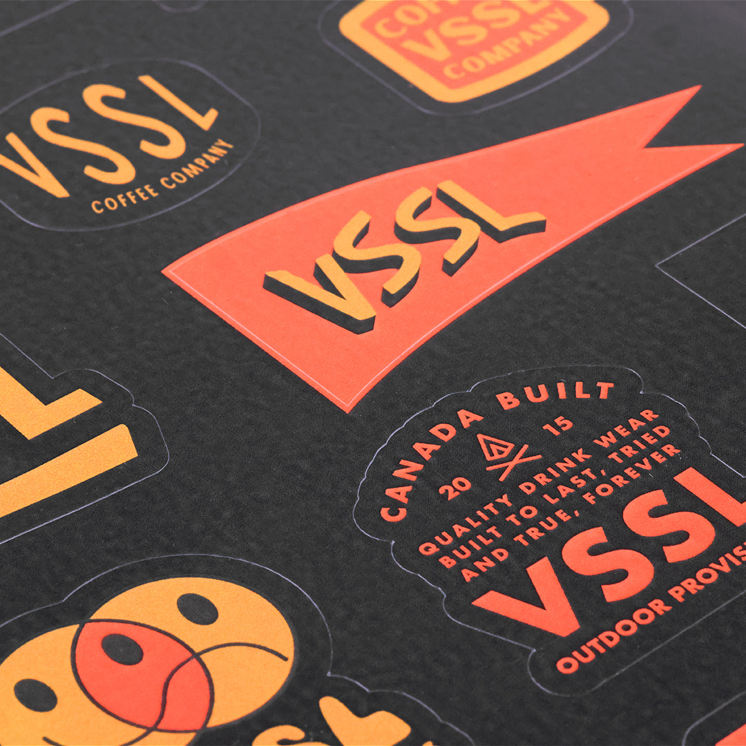VSSL Coffee Co. Sticker Sheet