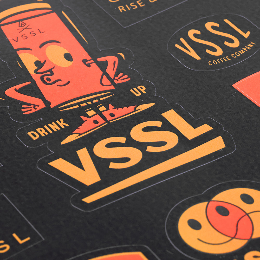 VSSL Coffee Co. Sticker Sheet