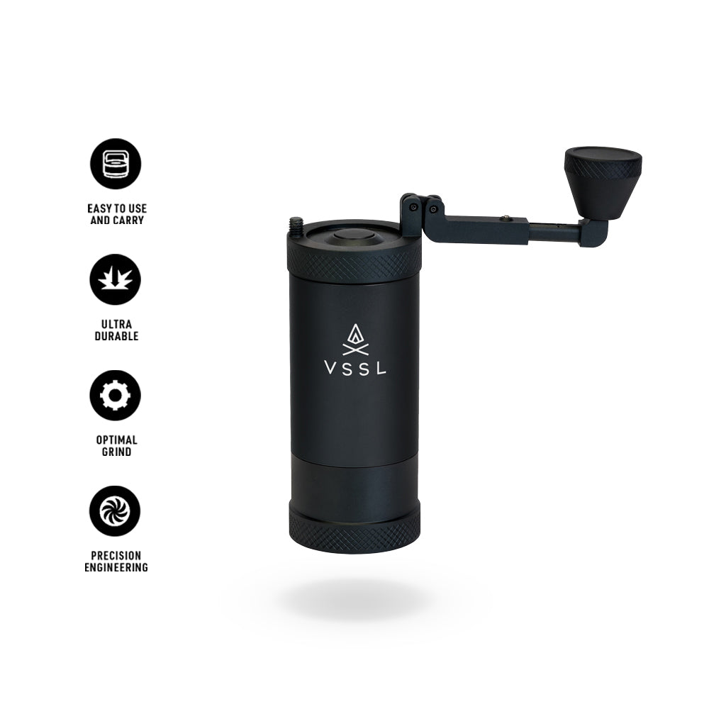 Kaffe Electric Coffee Grinder Easy On/Off Button Black